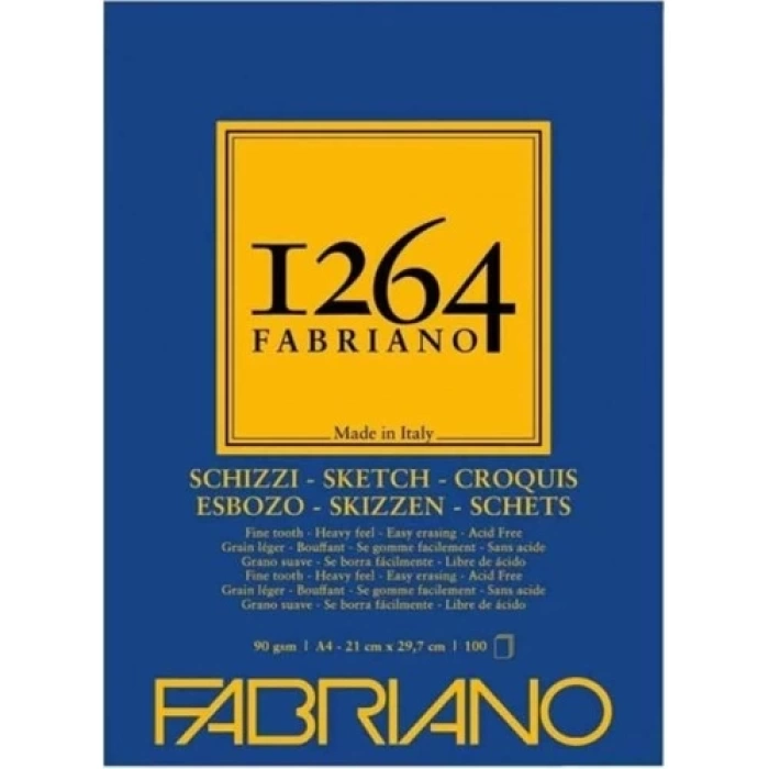 FABRIANO 1264 SCHIZZI A4 - 90 GR - F-1264 ESKİZ BLOĞU