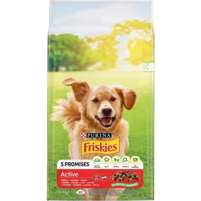 Friskies Active Vitafit Biftekli Yetişkin Köpek Maması 10 Kg