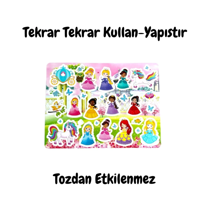 LİNO TEKRAR TEKRAR KULLANILABİLEN STICKER PRINCESS GARDEN