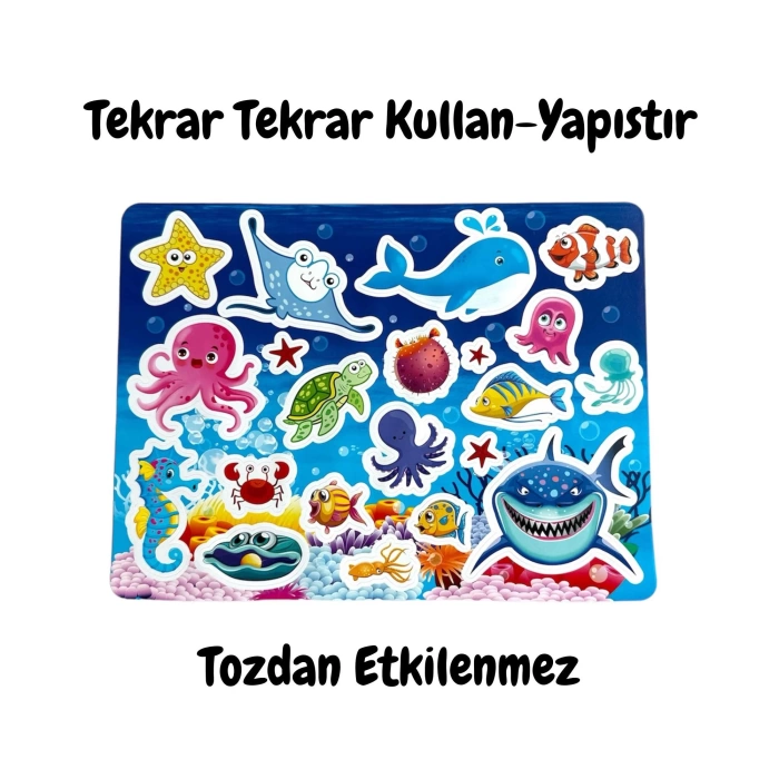 LİNO TEKRAR TEKRAR KULLANILABİLEN STICKER SEAWORLD