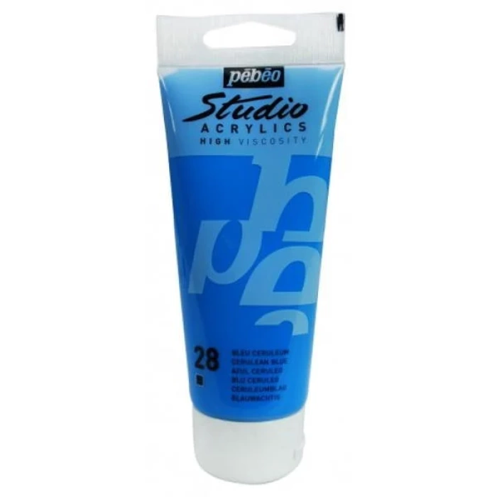 Pebeo Studio Akrilik Boya 100ml - 28 Cerulean Blue