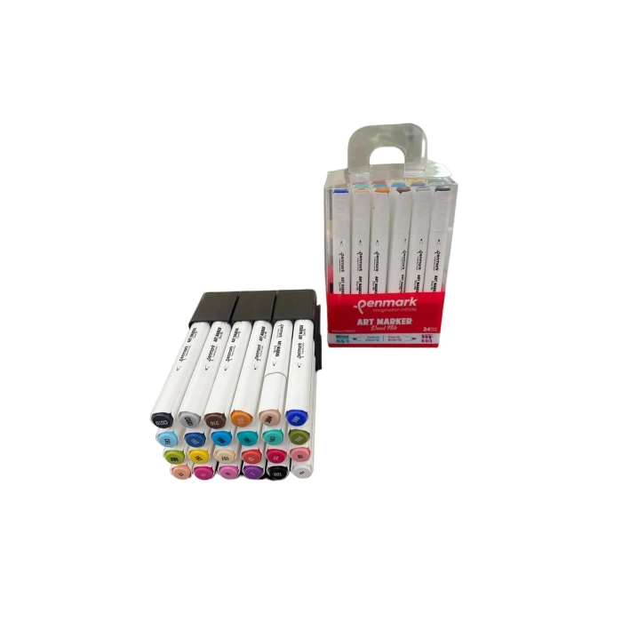 Penmark Markers Art Brush Kalem 24 Lü Set Hs-9000-24