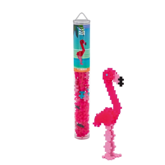 PLUS-PLUS FLAMINGO / 100 PCS TUBE