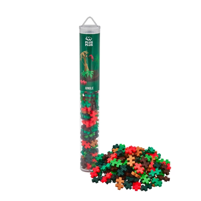 PLUS-PLUS JUNGLE MIX / 100 PCS TUBE