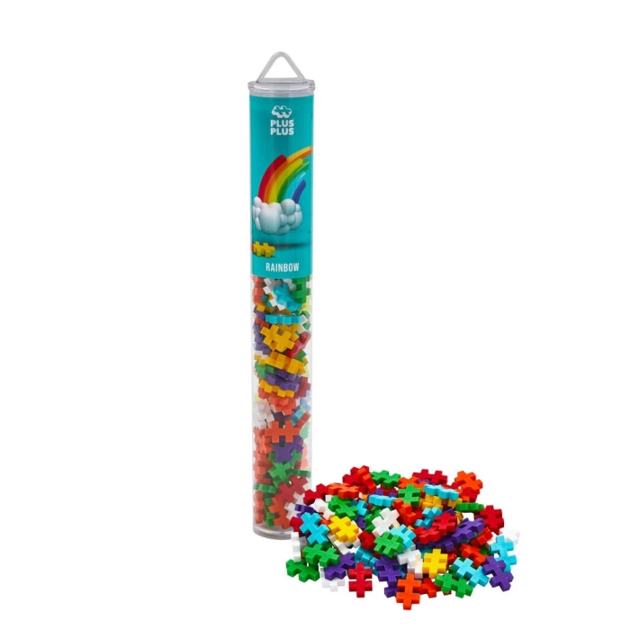 PLUS-PLUS RAINBOW MIX / 100 PCS TUBE