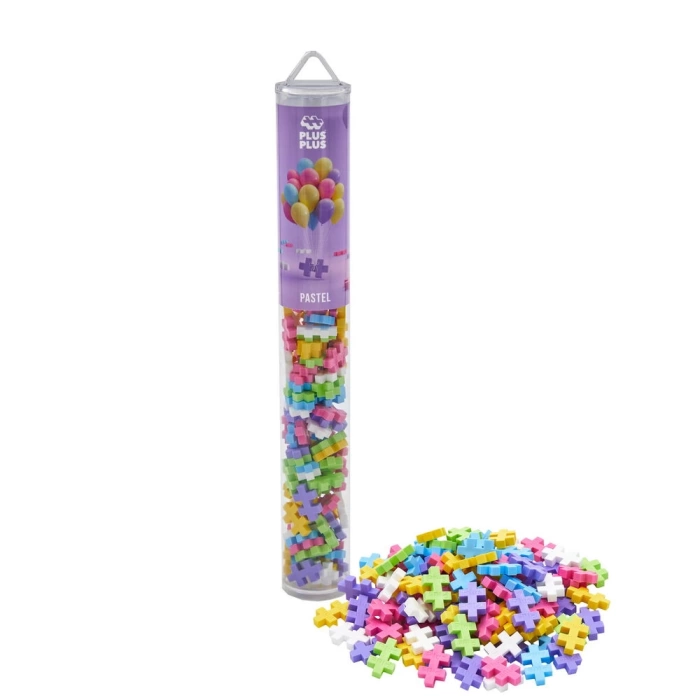 PLUS-PLUS PASTEL MIX /100 PCS TUBE