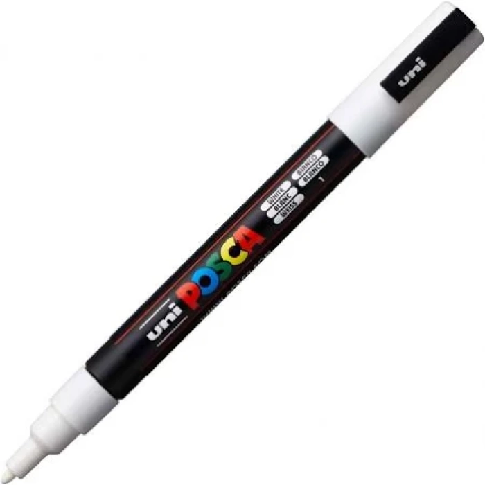 uni-ball Uni Posca Pc-3M Boyama Markörü 0.9-1.3 mm white beyaz