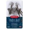 Derwent Graphıc Serisi Dereceli Kalem Seti (9B>H) - 12 Kalem Metal Kutu