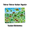 LİNO TEKRAR TEKRAR KULLANILABİLEN STICKER DINOSAUR WORLD