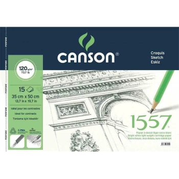 Canson 1557 Desen Çizim Defteri120 gr 35x50 15 yaprak eskiz