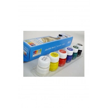 Südor Akrilik Boya Şişede 6 Renk acrilik