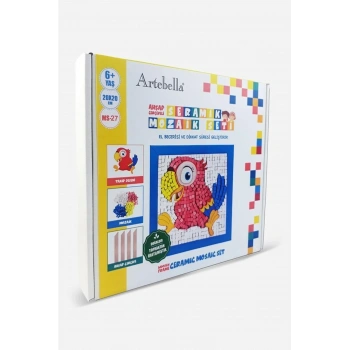 27  Çocuk Ahşap Çerçeveli Seramik Mozaik Set 20x20 cm