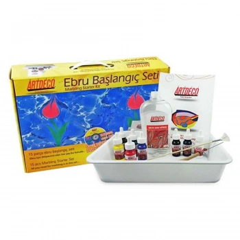 ARTDEKO EBRU BAŞLANGIÇ SETİ 8 Lİ SET