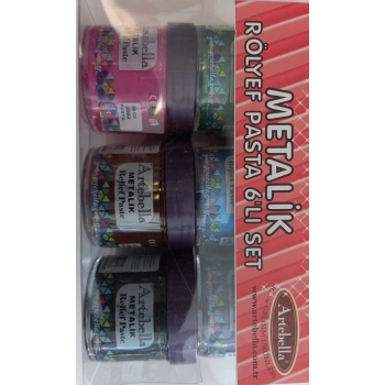 Artebella metalik Rölyef Pasta rpalS0001 50 cc 6Lı Set-2