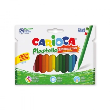 Carioca kirletmeyen yıkanabilir pastel boya kalem plastello 24 lü