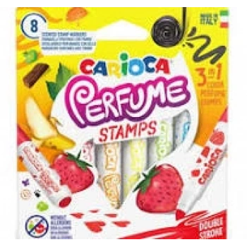 CARİOCA KOKULU DAMGALI JUMBO KEÇELİ KALEMİ 8Lİ