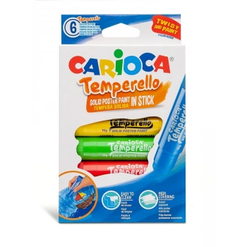 CARİOCA TEMPERELLO STICK POSTER BOYAMA KALEMİ 6LI