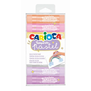 CARİOCA TEMPERELLO STICK POSTER BOYAMA KALEMİ PASTEL 8Lİ