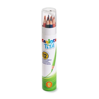 CARİOCA TİTA KURU BOYA KALEMİ 12Lİ (TÜPTE) kalem traşlı