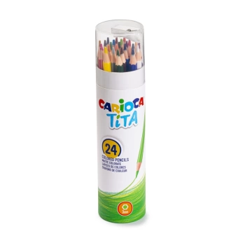 CARİOCA TİTA KURU BOYA KALEMİ 24,lü(TÜPTE) kalem traşlı