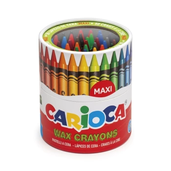 CARİOCA WAX MAXI YIKANABİLİR PASTEL BOYA KALEMİ 50Lİ