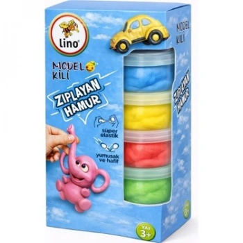 LİNO MODEL KİLİ OYUN HAMURU 20 GR X 4 RENK