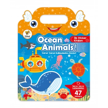 LİNO TEKRAR TEKRAR KULLANILABİLEN İLK STİCKER KİTABIM OCEAN ANIMALS