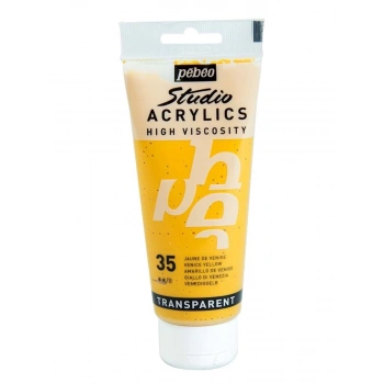 Pebeo 100 Ml Akrilik Boya Yüksek Yoğunluklu Venedik Sarısı 35