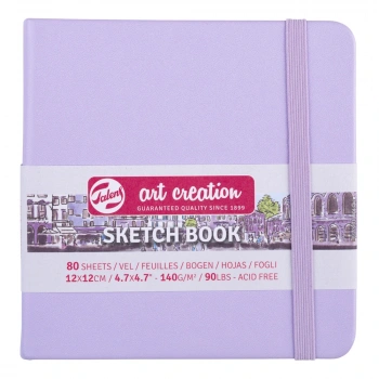 Talens Art Creation Sketch Book Eskiz Defteri 80 Yaprak 140 g 12x12 cm Pastel Mor