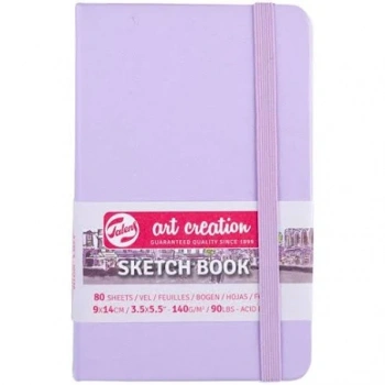 Talens Art Creation Sketchbook pastel violet 13x21cm 140gr 80 Yaprak