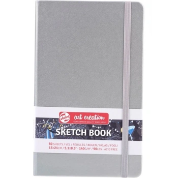 Talens Art Creation Sketchbook Shiny Silver 13X21CM 140GR 80 Yaprak