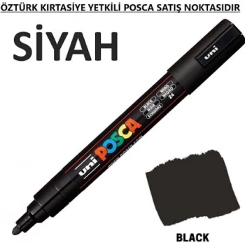 uni-ball Uni Posca Pc-3M Boyama Markörü 0.9-1.3 mm siyah