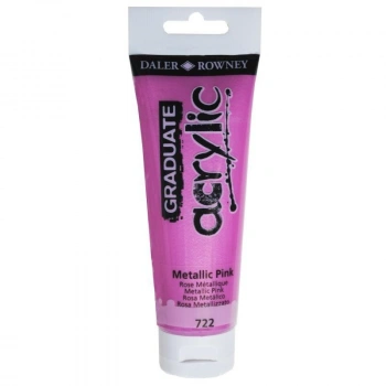 Daler Rowney Graduate 722  Akrilik Boya 120ml Metallic Pink
