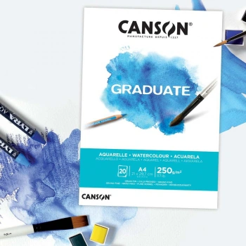 Canson Graduate Watercolour 250g/m2 A4 suluboya  Resim Defteri