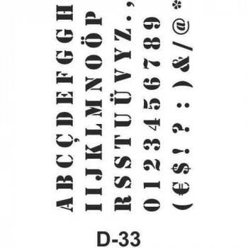 D-33 Artebella Stencil 20x30 Cm