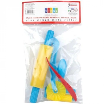 SÜDOR OYUN HAMURU KALIBI,MERDANE+SİLİNDİR+BIÇAK