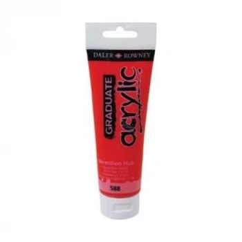 Daler Rowney 120 Ml Graduate Akrilik Boya 588 Vermilion Hue