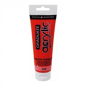 Daler Rowney Graduate Akrilik Boya 120ml 619 Cadmium Orange