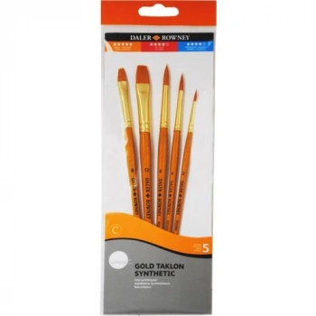 Daler Rowney Simply Gold Taklon Synthetic  Fırça Seti KOD 502
