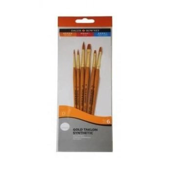 Daler Rowney Simply Gold Taklon Synthetic  Fırça Seti KOD 601