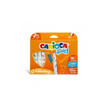 Carioca Jumbo Bebek Süper Yıkanabilir Keçeli Boya Kalemi 12’Li