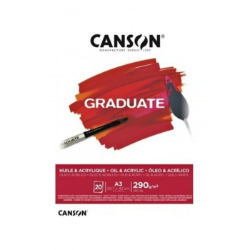 Canson Graduate 290 Gr A3 30yp Oil & Acrylic