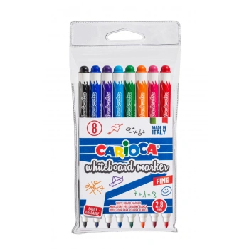 CARİOCA BEYAZ TAHTA KALEMİ 8 RENK 8Lİ PVC 2.8 MM