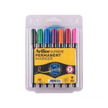 Artline Supreme Permanent 7 Renk Markör Seti