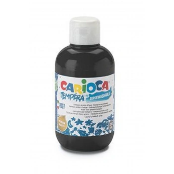CARİOCA TEMPERA SULUBOYA SÜPER YIKANABİLİR SİYAH 250 ML.