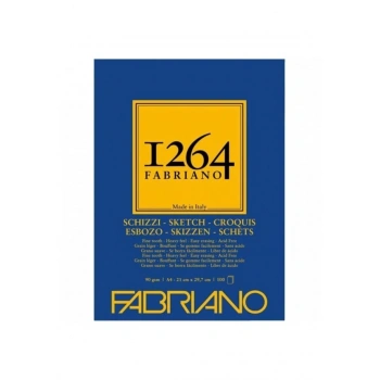 Fabriano 1264 Sketch Paper Eskiz Defteri 90 gr. 120 yp. ü. spiralli A4