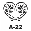 A-22 Artebella Stencil 20x20 Cm