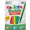 CARİOCA ELLERİ KİRLETMEYEN YIKANABİLİR PASTEL BOYA KALEMİ plastello 12 Li