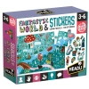 HEADU PUZZLE + STICKERS FANTASTIC WORLD (3-6 YAŞ)