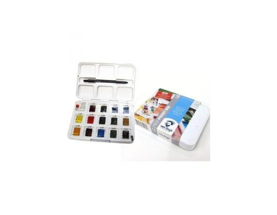 Talens Van Gogh Tablet Sulu Boya 15 (12+3) Renk+defter hediyeli